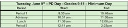 Finals -  June 9th